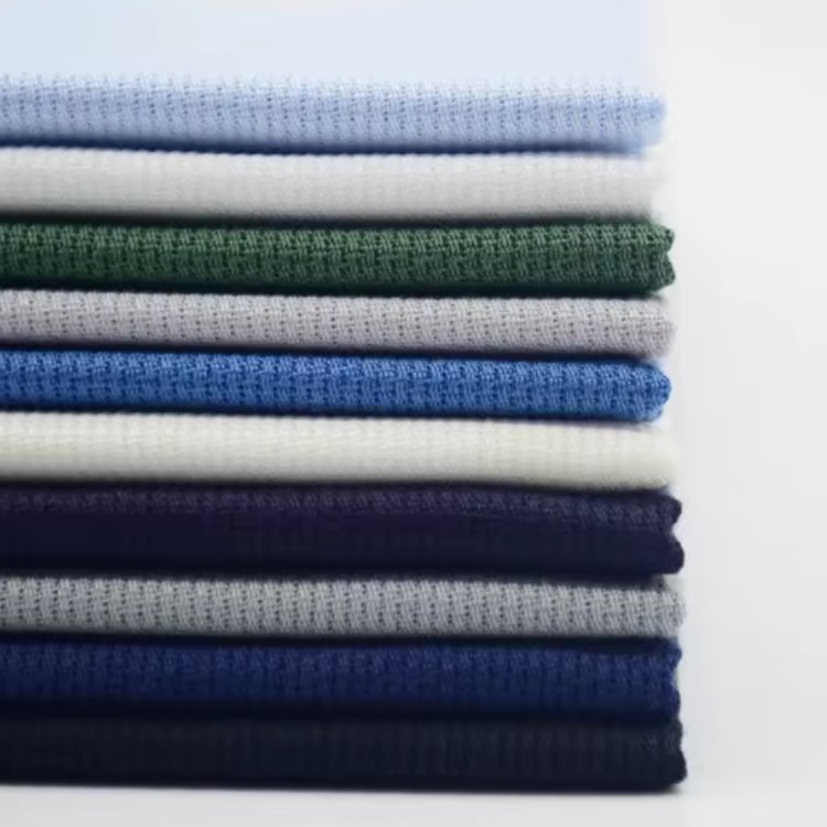 Wholesale 100% Organic Combed Cotton Dobby Fabric 137 G/m² Solid Color Plain Weave Lightweight Suitable for Shirts